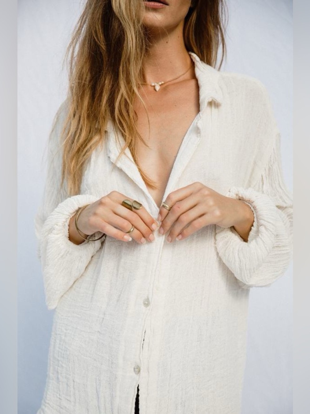 Jen’s Pirate Booty x Free People Bonny Button Up Cream
